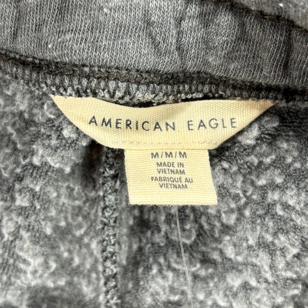American Eagle Wide Leg Sweatpants Gray Low Rise Lounge Pants Medium NEW - Picture 8 of 8